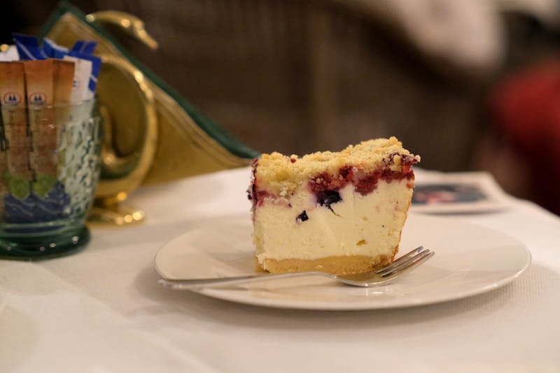 New York Style Cheesecake slice